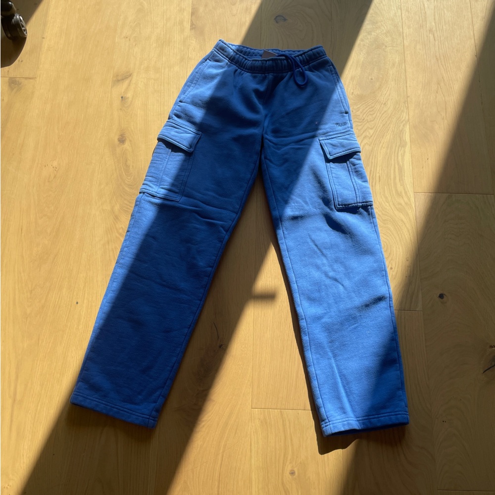 Aritzia TNA Jazz Blue Cargo Sweatpants